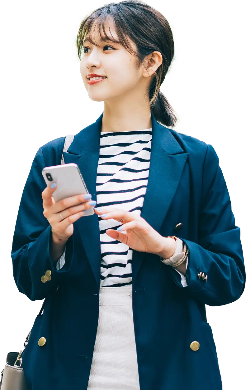 旅をしている女性のイメージ