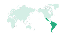 南アメリカの地図